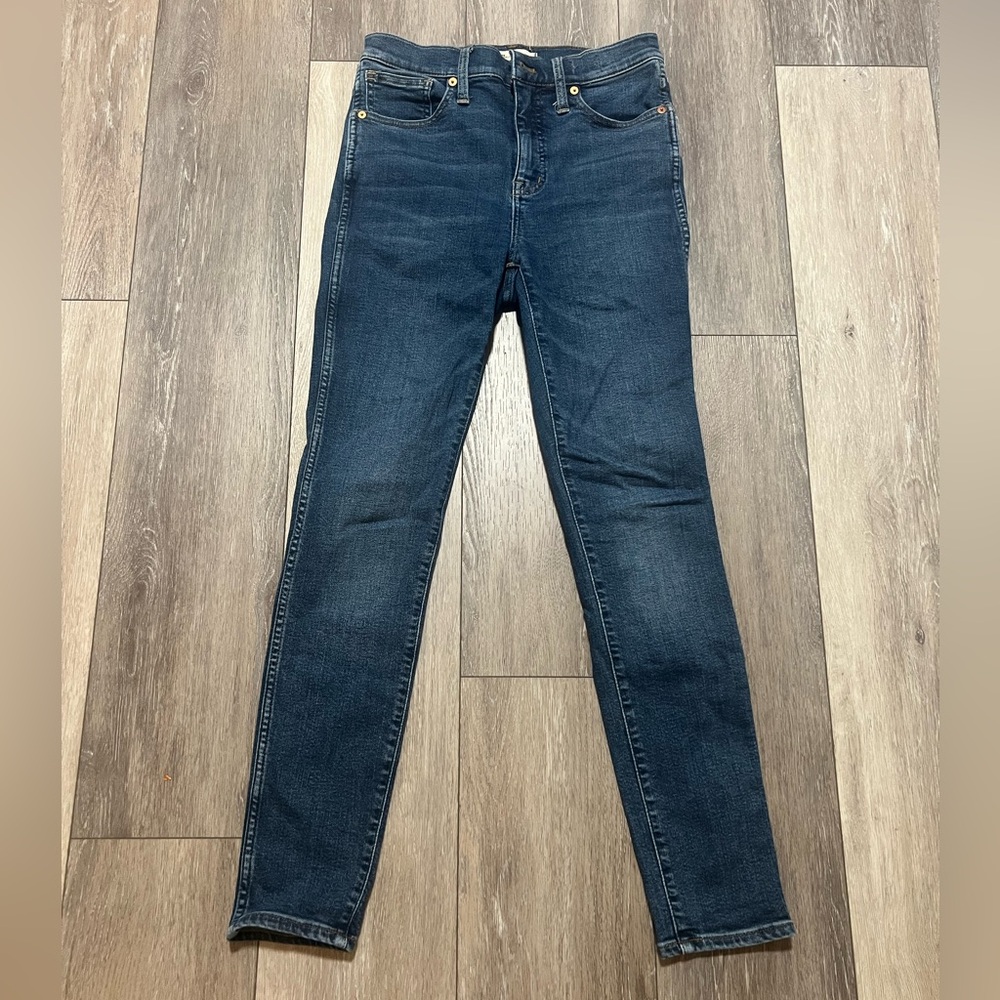 Madewell 10” High Rise Skinny Indigo Jeans Womens size 26P